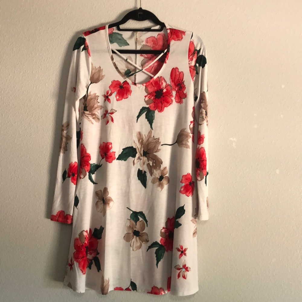 Long Sleeve Floral Dress